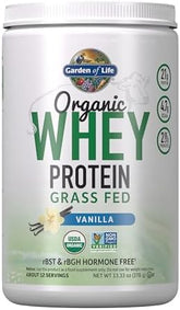 Garden of Life Organic Whey Protein: Vanilla - Grass-Fed & Delicious